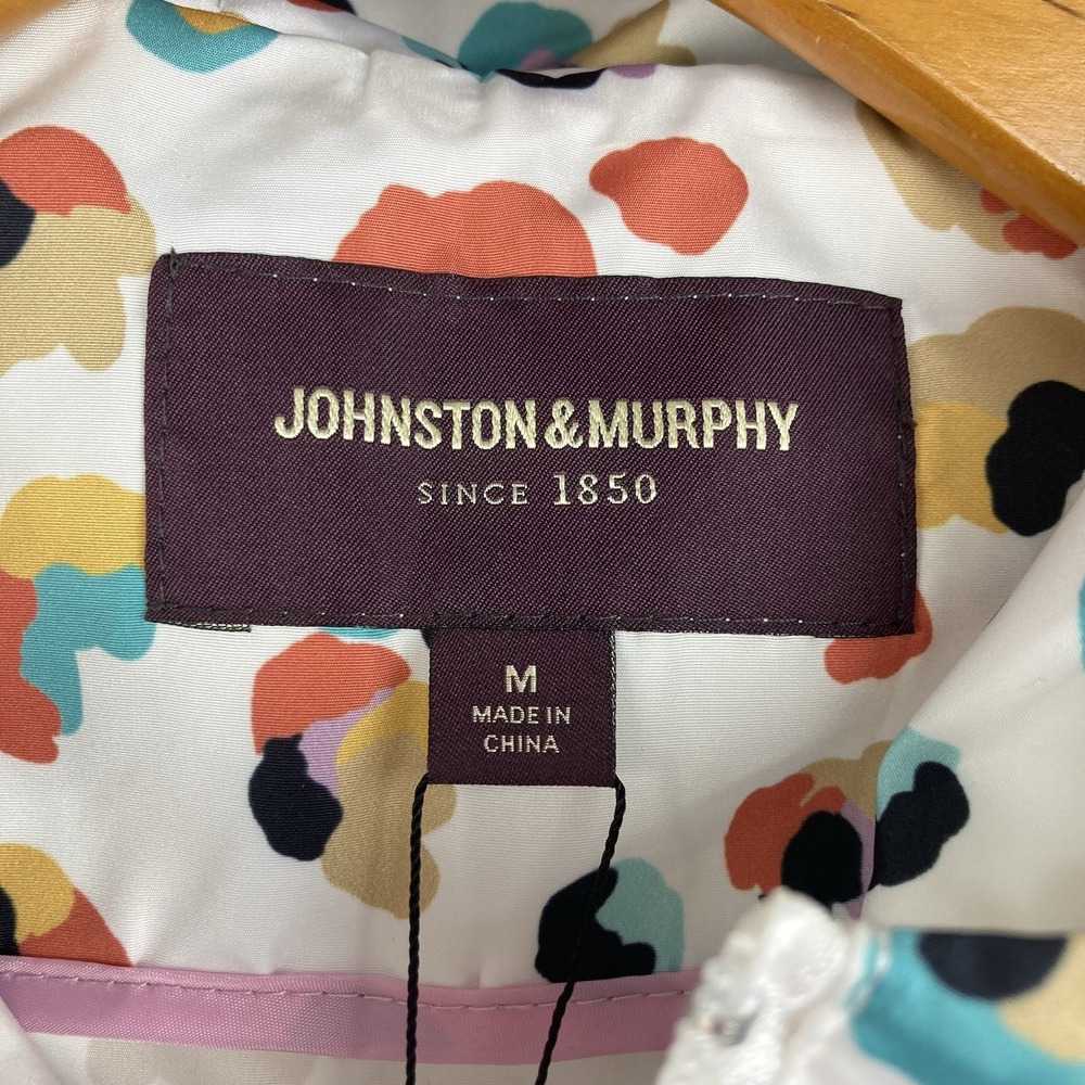Johnston And Murphy NWT Womens Leopard Print Anorak Rain Jacket Hooded sz M‎ - Picture 3 of 9
